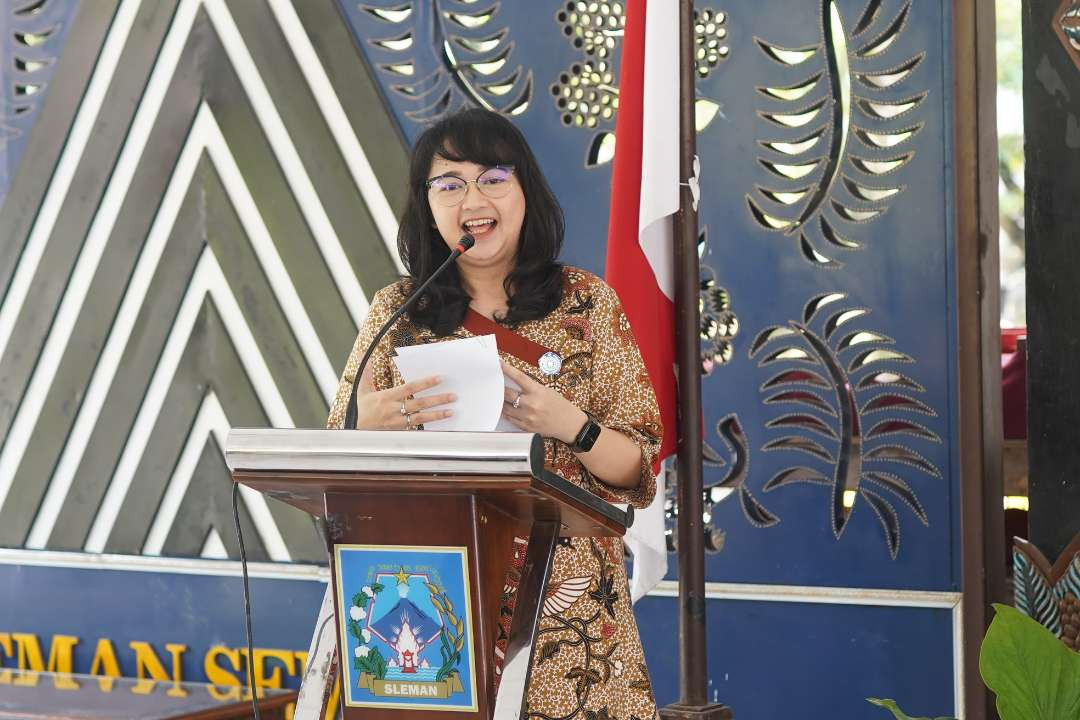 Ketua TP PKK Kediri Eriani Annisa Hanindhito menekankan perlunya kerjasama berbagai pihak dalam upaya penanganan stunting, AKI dan AKB. (Foto: Istimewa)