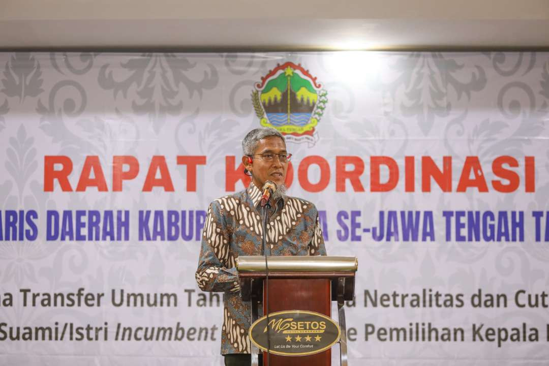 Sekretaris Daerah (Sekda) Provinsi Jawa Tengah, Sumarno mengusulkan kepatuhan wajib pajak. (Foto: Istimewa)