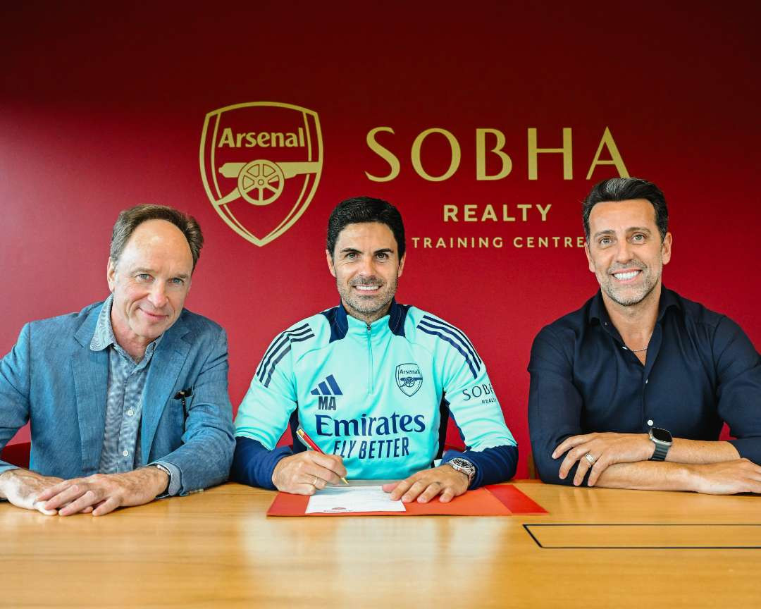 Mikel Arteta menandatangani kontrak baru berdurasi tiga tahun bersama Arsenal. (Foto: X/@Arsenal)