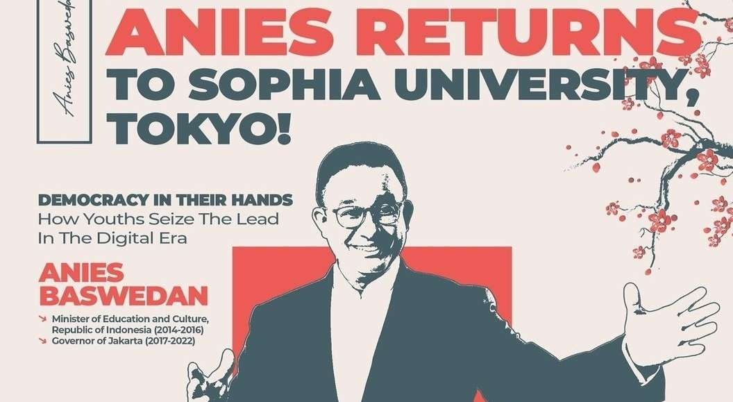 Anies Baswedan diundang untuk memberikan kuliah umum di Sophia University Tokyo, Jumat 20 September 2024. (Foto: Instagram)