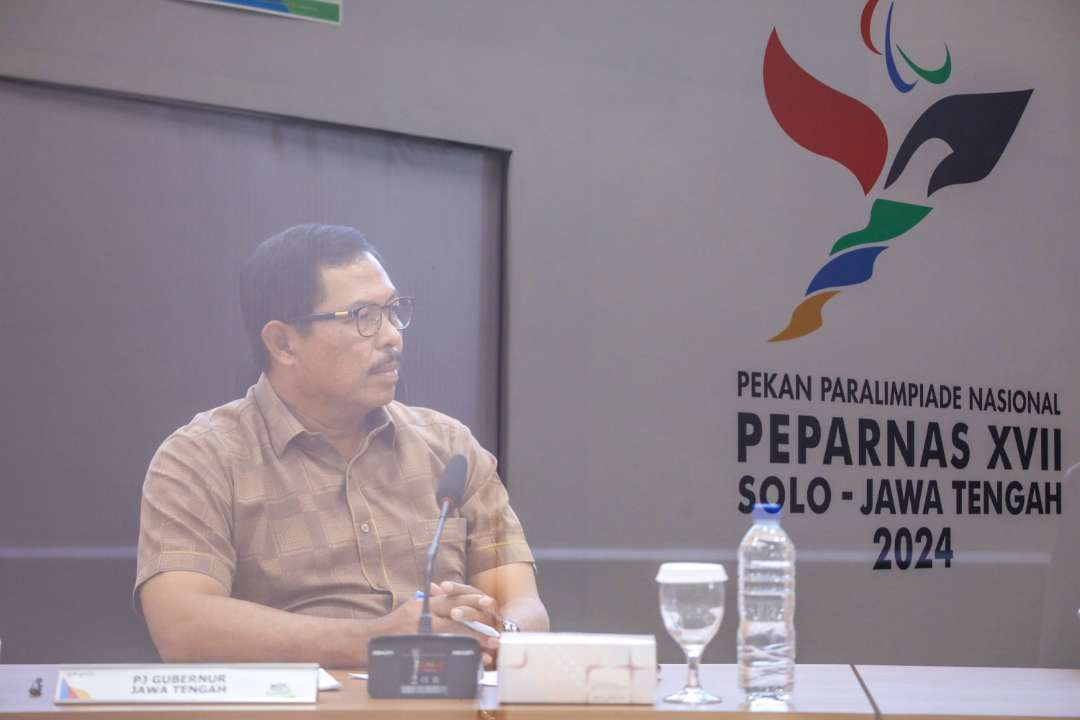 Pj Gubenur Provinsi Jawa Tengah, Nana Sudjana optimistis kontingen Jateng kembali meraih juara umum pada Peparnas XVII. (Foto: Dok Prov Jateng)