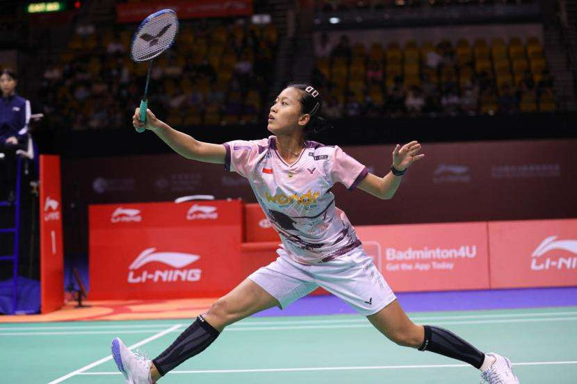 Tunggal putri Indonesia, Putri Kusuma Wardani lolos ke final Hong Open Open 2024 setelah menumbangkan unggulan Jepang, Tomoka Miyazaki. (Foto: PBSI)