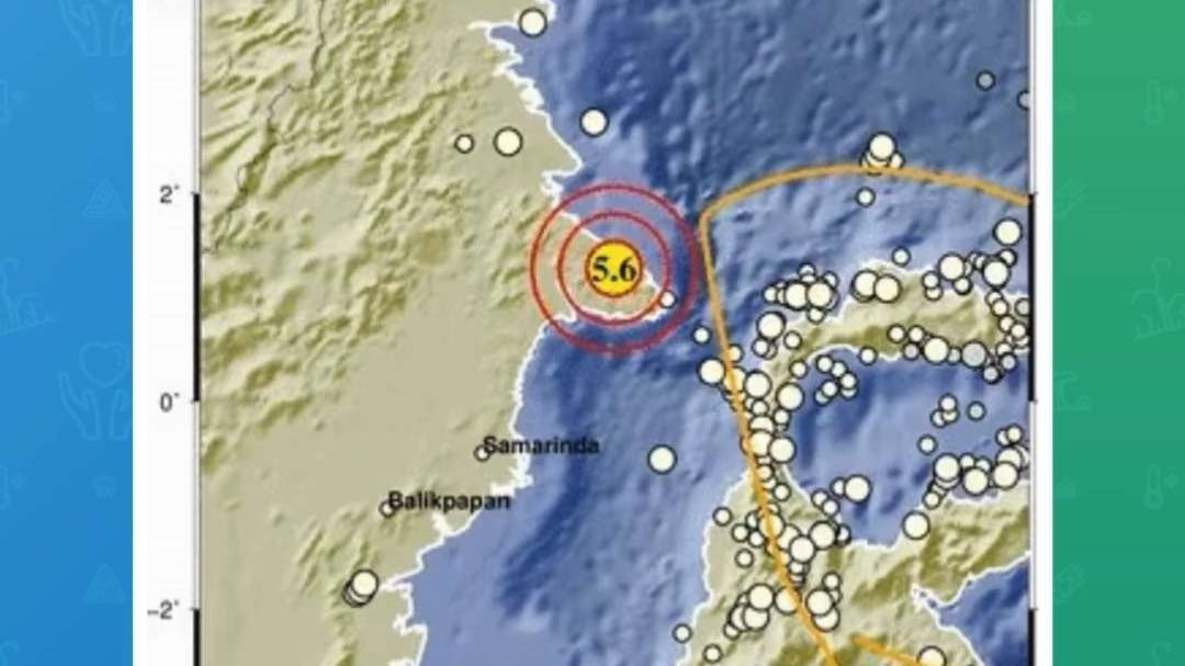 Gempa bumi M 5,6 guncang Berau, Kalimantan Timur, Minggu 15 September 2024. (Foto: Instagram BMKG)