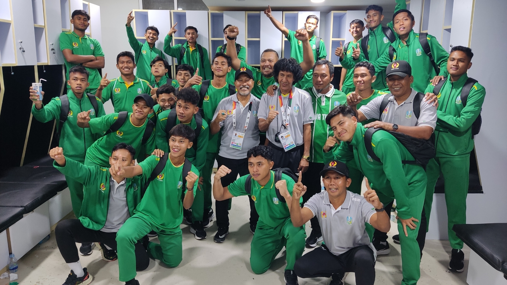 Tim Sepak Bola Jatim akan menghadapi Jabar pada final PON XXI 2024 Aceh-Sumut. (Foto: Fariz Yarbo/Ngopibareng.id)