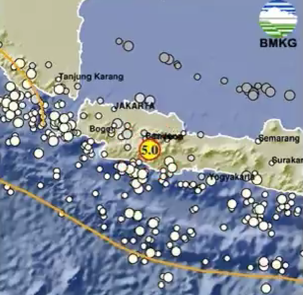 Gempa bumi terjadi di Kabupaten Bandung pada Rabu 18 September 2024. (Foto: bmkg)