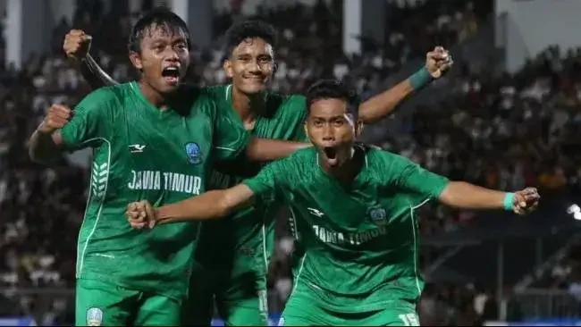 Jawa Timur keluar sebagai juara sepak bola putra Pekan Olahraga Nasional (PON) Aceh-Sumatera Utara 2024 usai mengalahkan Jawa Barat 1-0. (Foto: Faris Yarbo/Ngopibareng.id)