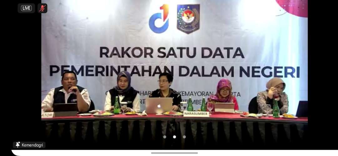 Sekretariat Jenderal Kementerian Dalam Negeri menggelar rapat koordinasi Satu Data Pemerintahan Dalam Negeri bersama Pemerintah Daerah. (Foto: Istimewa)