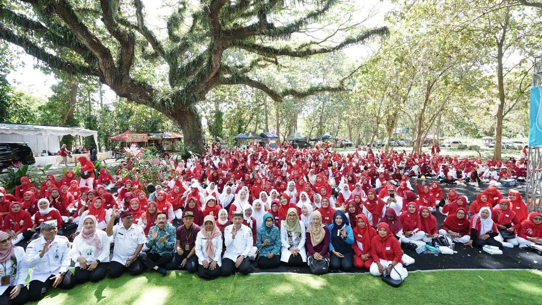 Ratusan kader Posyandu di Banyuwangi mengikuti kegiatan peningkatan kapasitas. (Foto: Humas Pemkab Banyuwangi)