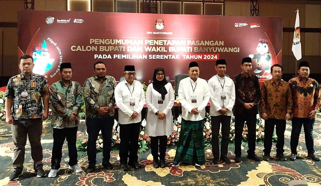 Dua paslon Bupati dan Wakil bupati Banyuwangi pada pilkada 2024 (foto : istimewa)