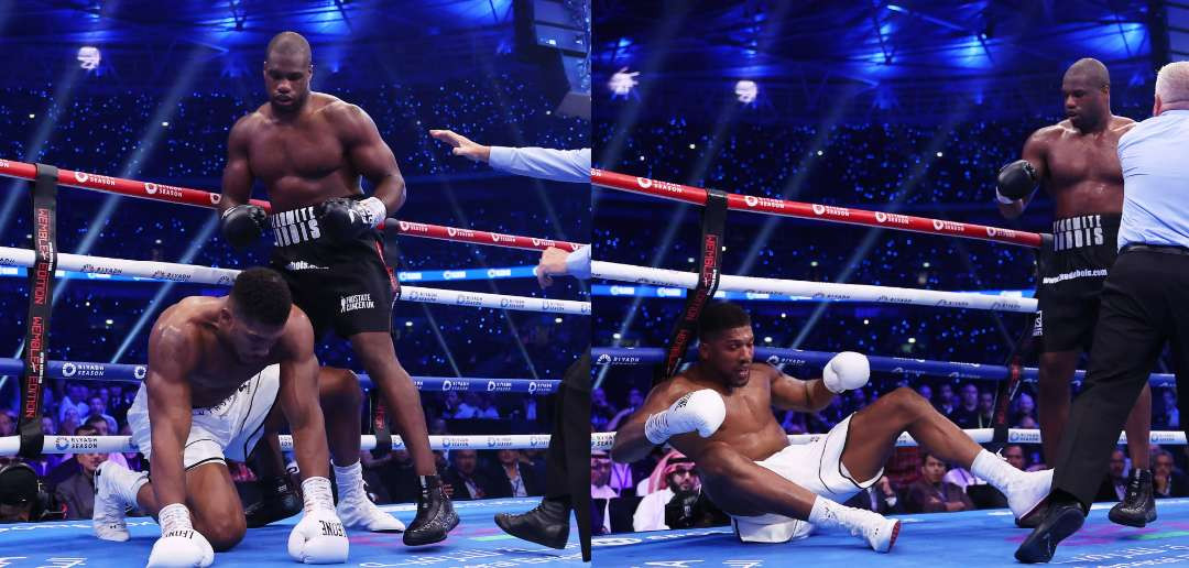 Daniel Dubois saat menang KO atas Anthony Joshua. (Foto: X)