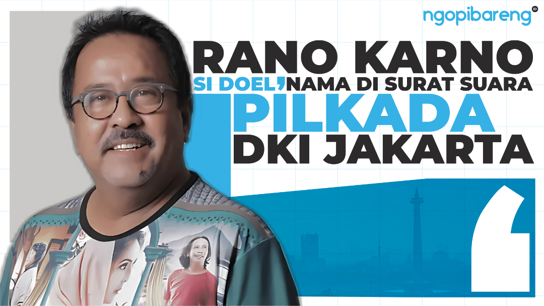 Rano Karno Si Doel, nama sah di surat suara Pilkada DKI Jakarta, 27 November 2024. (Ilustrasi: Chandra Tri Antomo/Ngopibareng.id)