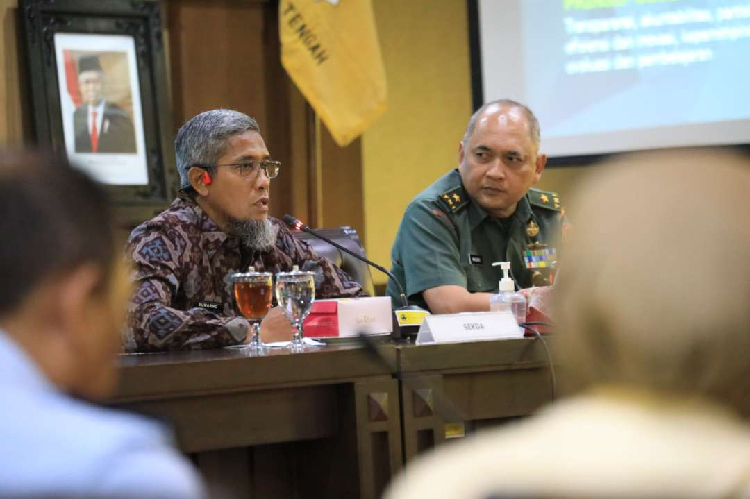 Sebanyak 20 peserta Pelatihan Kepemimpinan Administrator (PKA) Kementerian Pertahanan (Kemenhan) melakukan studi lapangan di Pemerintah Provinsi Jawa Tengah. (Foto: Pemprov Jateng)