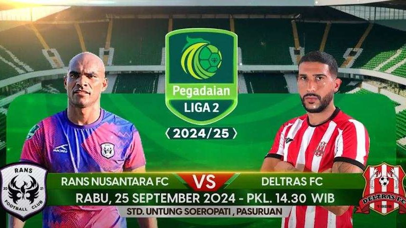 Pertandingan seru antara RANS Nusantara FC dan Deltras FC dalam pekan ketiga Grup 3 Liga 2 2024/2025 berakhir dengan skor kacamata.