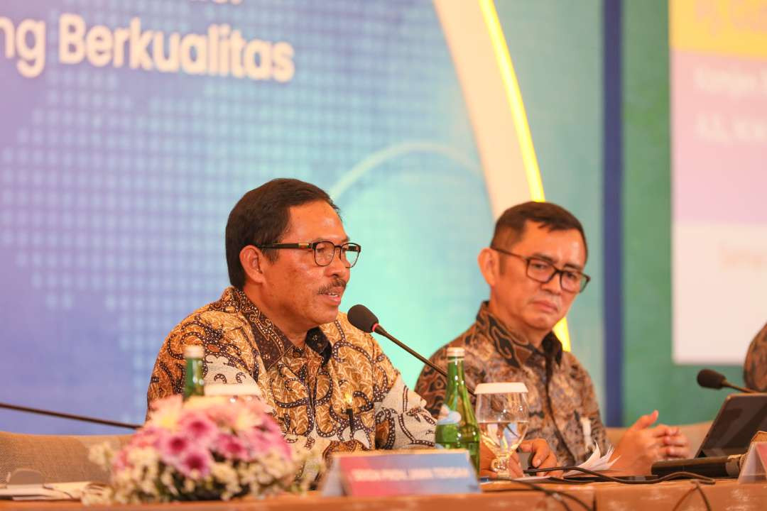 Pj Gubernur Jawa Tengah, Nana Sudjana menyatakan, ketersediaan pangan di Jateng menghadapi masa Pilkada sampai Natal dan Tahun Baru dipastikan aman. (Foto: Dok Prov Jateng)