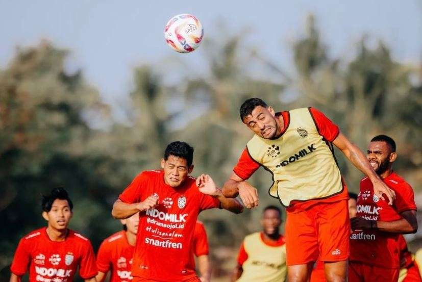 Bali United dalam sesi latihan. (Foto: Istimewa)