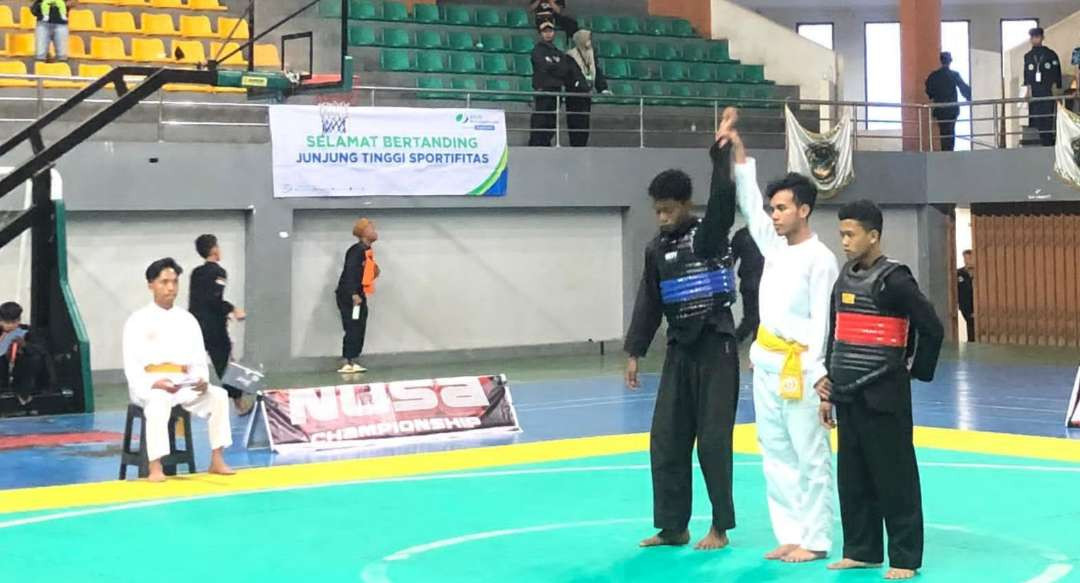 Pagar Nusa Championship (PNC) Garut yang digelar di Sport Hall Garut, Desa Jayaraga, Kecamatan Tarogong Kidul, Garut Jawa Barat. (Foto-foto:pagar nusa for ngopibareng.id) 