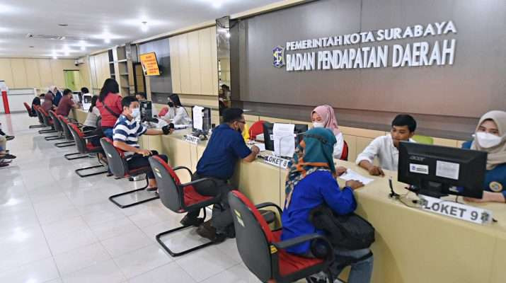 Suasana di Kantor Badan Pendapatan Daerah (Bapenda) Kota Surabaya. (Foto: Humas Pemkot Surabaya)