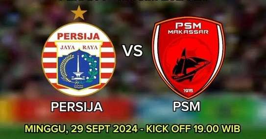 Persija vs PSM Makassar. (Foto: Istimewa)