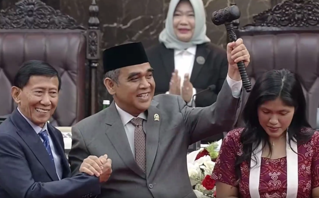 Ketua MPR RI Ahmad Muzani saat dilantik, Kamis 3 Oktober 2024. (Foto: Ant)