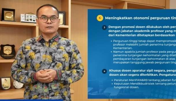 Pelaksana Tugas (Plt) Direktur Jenderal Pendidikan Vokasi, Tatang Muttaqin, menilai penerbitan regulasi telah disesuaikan dengan perkembangan hukum dan kebutuhan masyarakat. (Foto: Istimewa)