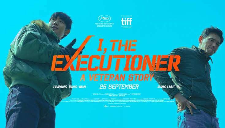 Poster film I, The Executioner A Veteran Story dibintangi Hwang Jung Min dan Jung Hae Min. (Foto: Istimewa)