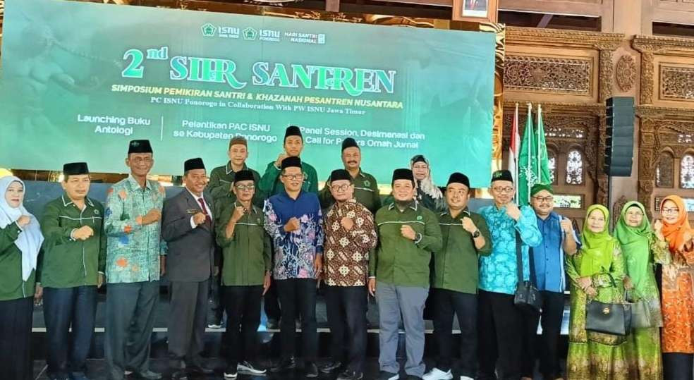 Kegiatan 2nd SIIR SANTREN PC ISNU Ponorogo dalam rangkaian Hari Santri Nasional 2024 digelar di Pendopo Agung Ponorogo pada Sabtu, (05 Oktober 2024).(Foto:dawud for ngopibareng.id)