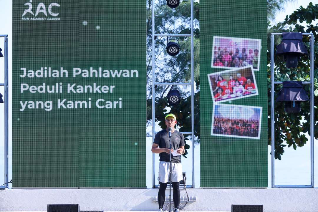 Sekretaris Daerah (Sekda) Provinsi Jawa Tengah, Sumarno di acara “Launching kegiatan Run Against Cancer (RAC) ke – 5” di Awancosta, kompleks POJ City, Kota Semarang, Minggu, 6 Oktober 2024.(Foto: Istimewa)