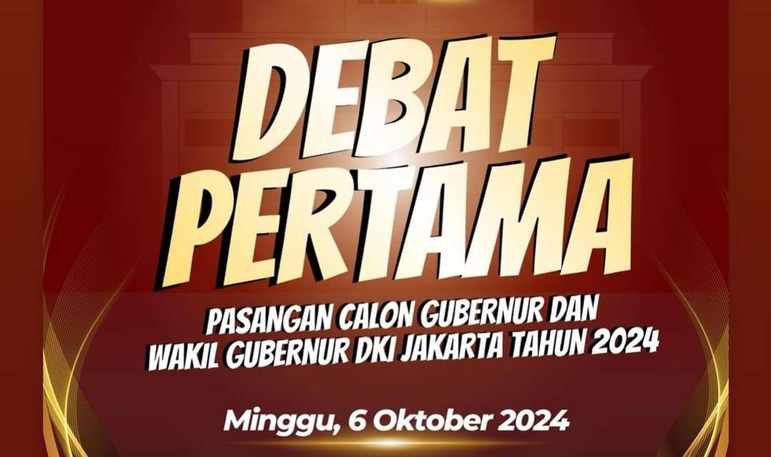 Debat pertama Pilkada Jakarta digelar KPU, Minggu 6 Oktober 2024 pukul 19.00 WIB. (Foto: Instagram KPU)