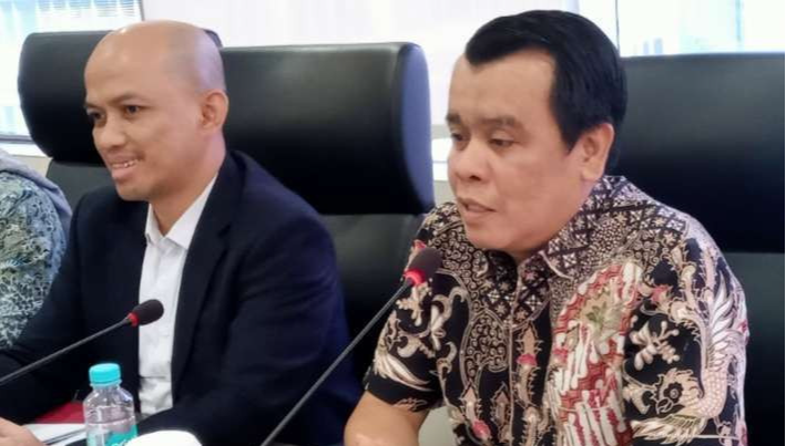 Sekditjen  Pendidikan Vokasi, Saryadi mengapresiasi Kemendag yang mengajak berpartisipasi gelaran TEI. ( Foto: Asmanu Sudarso/ngopibareng.id)