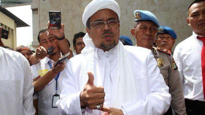 Habib Rizieq Shihab dkk menggugat atas kebohongan Jokowi dengan nilai ganti rugi Rp 5.246 triliun untuk disetorkan ke kas negara. (Foto: Ant)