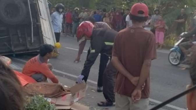 Satu korban tewas di lokasi kejadian.(Foto Istimewa)