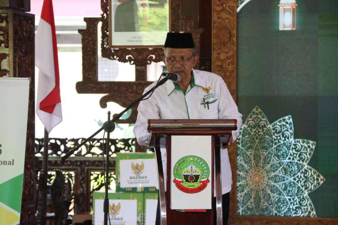 Ketua Baznas Blora, Sutaat. (Foto: Sampurno/Ngopibareng.id)