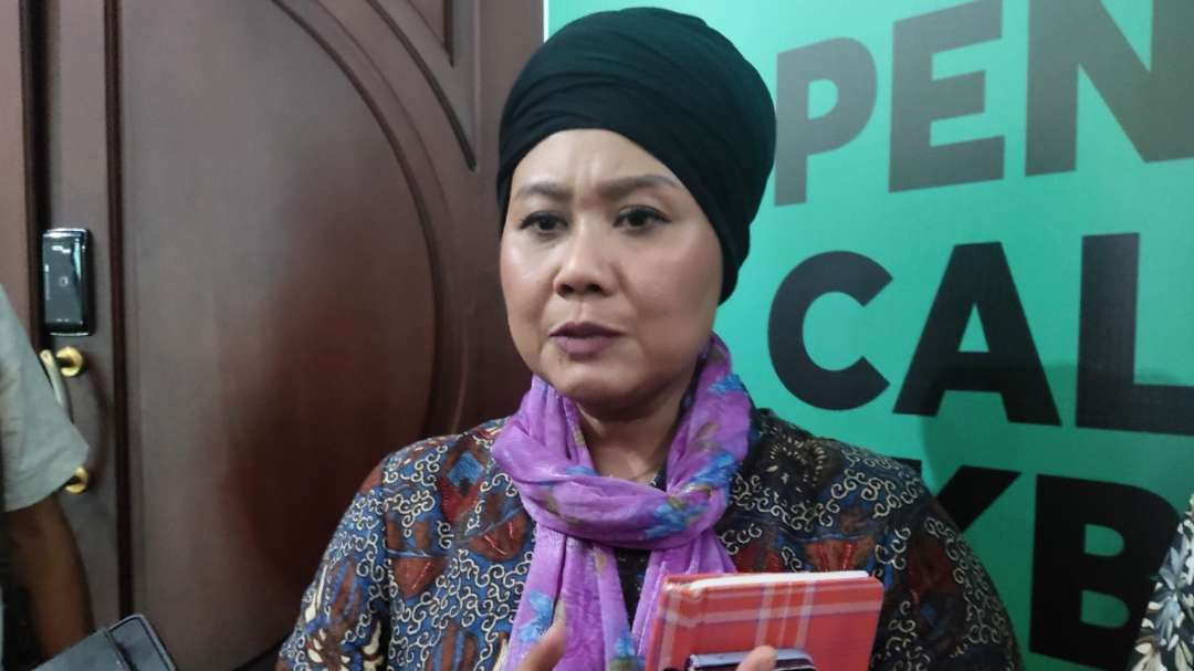 Cagub Jatim nomor urut 01, Luluk Nur Hamidah. (Foto: Fariz Yarbo/Ngopibareng.id)