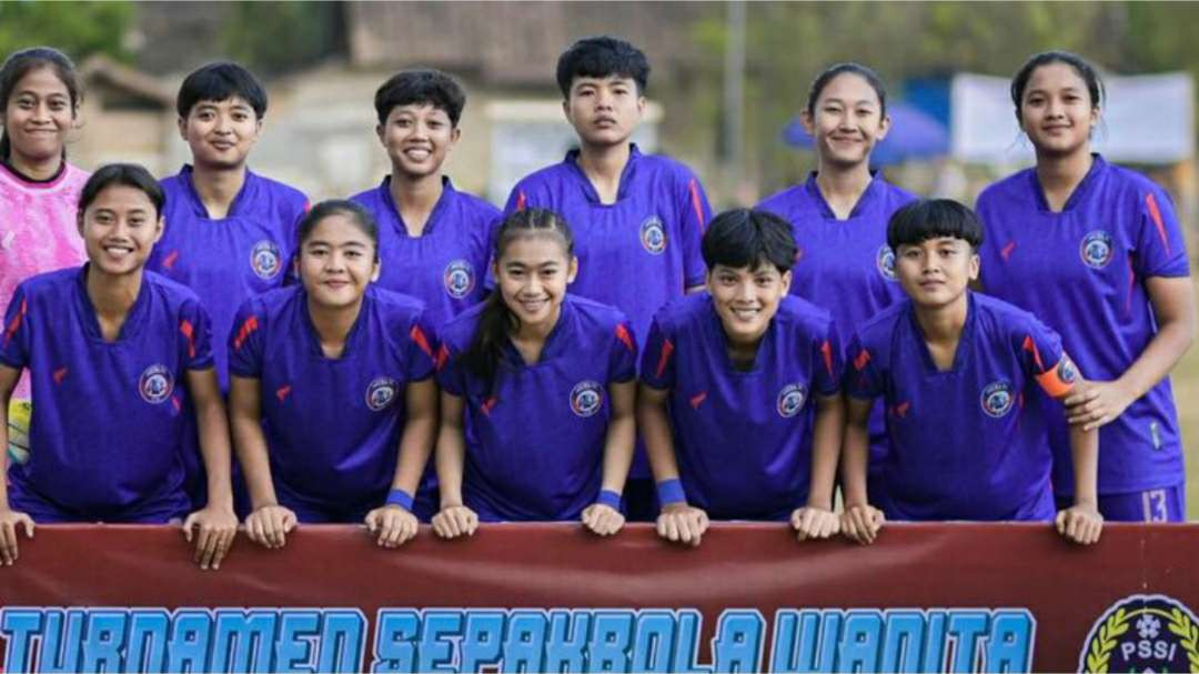 Skuad Arema FC Women bersiap untuk Kajati Kalteng Cup II 2024. (Foto: Arema FC Women)