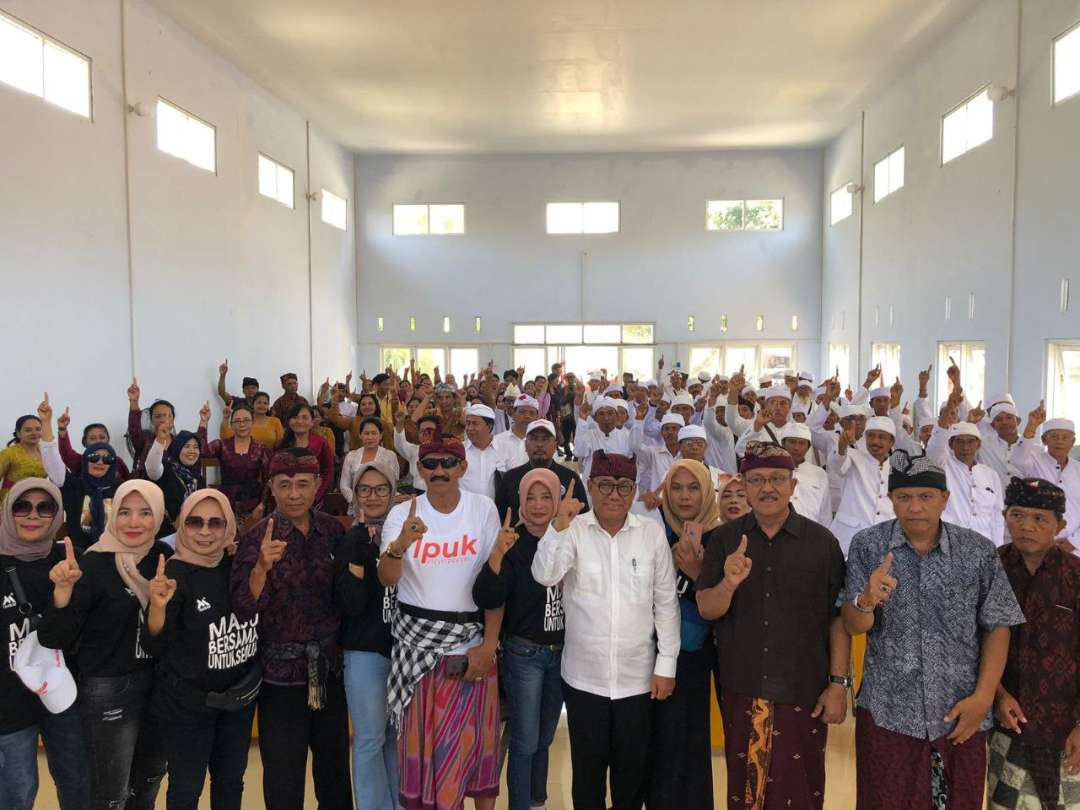 Pasangan Ipuk-Mujiono mendapatkan dukungan dari kalangan umat Hindu. (Foto: Istimewa)