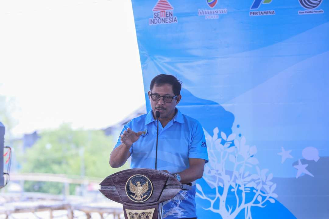 Kementerian Kelautan dan Perikanan tengah menjadikan perairan Morodemak, Kabupaten Demak sebagai pilot project pengembangan kawasan berbasis pengelolaan hasil sedimentasi laut secara berkelanjutan. (Foto: Humas Pemprov Jatemg)