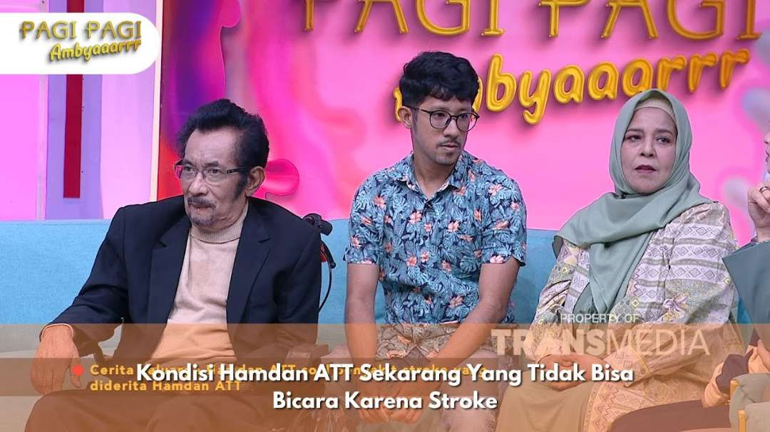 Pedangdut senior Hamdan ATT sebelum dirawat lagi akibat pecah pembuluh darah, sempat menjadi bintang tamu Pagi Pagi Ambyar di Trans TV, pada 25 September 2024. (Foto: Tangkapan layar YouTube)