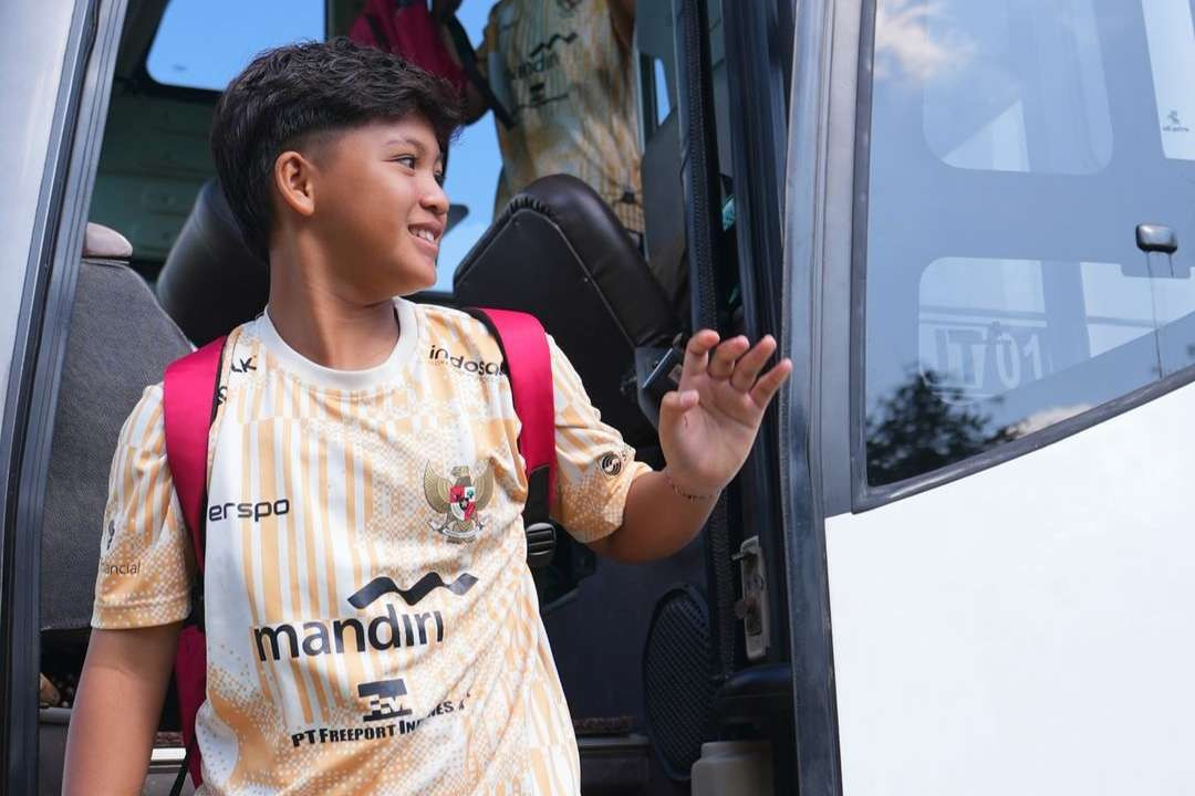 Syafia Chorlienka dengan seragam latihan Timnas Indonesia Wanita (Foto: Syafia Chorlienka/PSSI)