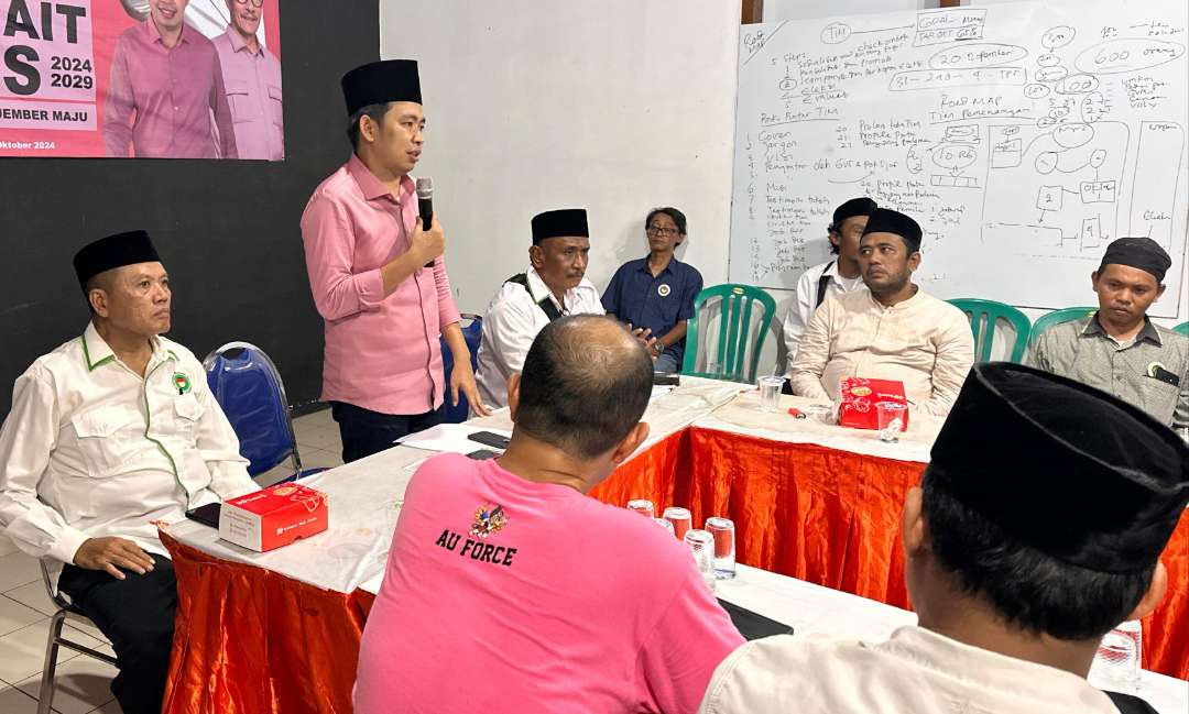 Gus Fawait saat bertemu langsung dengan Asosiasi Pedagang Pasar Seluruh Indonesia (APPSI) Jember (Foto: Dokumentasi tim Paslon 02)