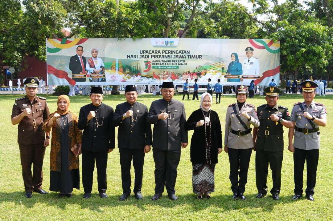 HUT Provinsi Jawa Timur ke-79, Pemkab Kediri komitmen tingkatkan kontribusi pembangunan. (Foto: Istimewa)