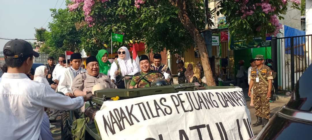 Napak Tilas Pejuang dan Ziarah Muassis NU, didukung lebih dari ratusan peserta bersepeda kuno, pada Minggu 13 Oktober 2024,.