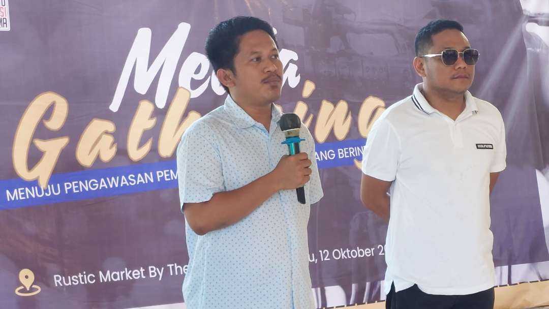 Koordinator Divisi (Kordiv) Pencegahan, Partisipasi Masyarakat, dan Hubungan Masyarakat Bawaslu Surabaya Syafiudin. (Foto: Julianus Palermo/Ngopibareng.id)