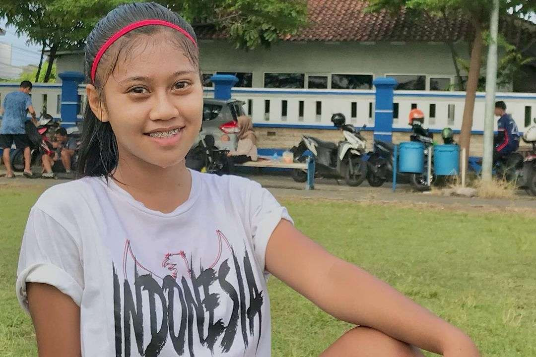 Pemain Arema FC Women Manda Prima yang mengidolakan Rafael Struick (Foto: Dok. Manda Prima)