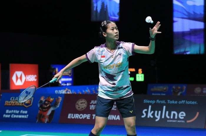 Pebulu tangkis tunggal putri Indonesia, Putri Kusuma Wardani melangkah ke babak kedua Denmark Open 2024 usai mengalahkan wakil Jepang. (Foto: PBSI)