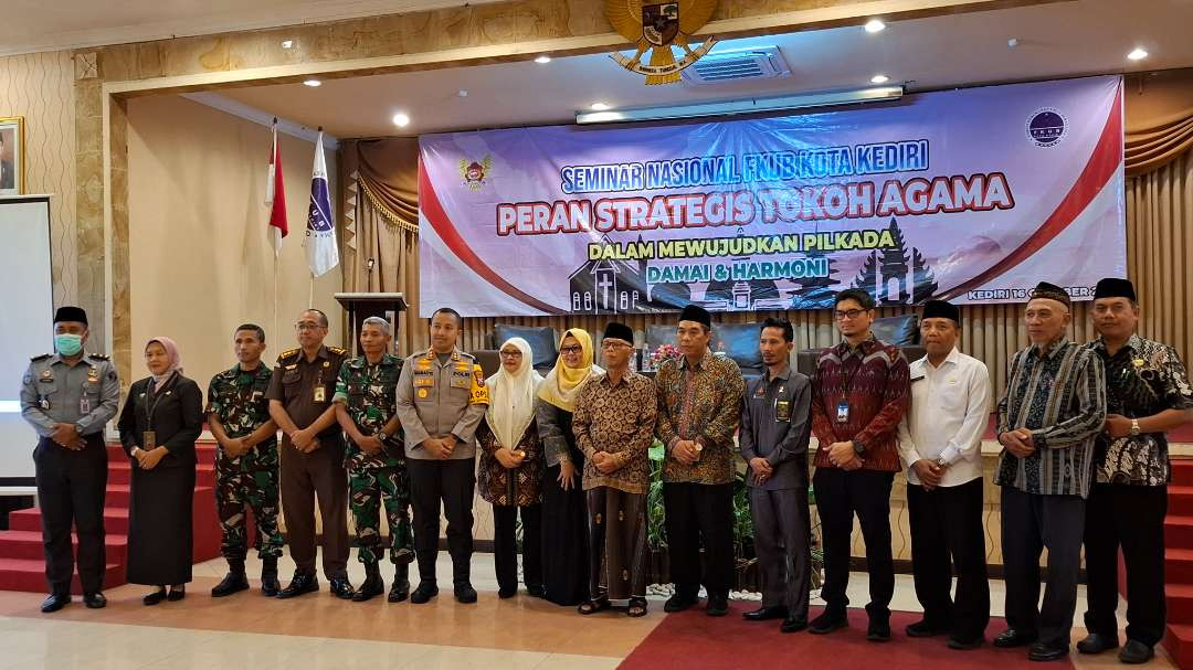 FKUB Kota Kediri Inisiasi Seminar Nasional Peran Strategis Tokoh Agama Dalam Mewujudkan Pilkada Damai dan Harmoni (Foto: Fendi Lesmana/Ngopibareng.id)