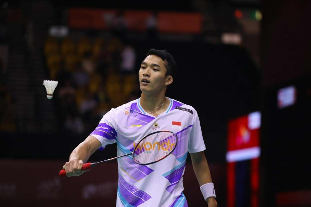 Jonatan Christie berhasil balas kekalahan atas Leong Junhao di Indonesia Open Mei 2024 silam. (Foto: Instagram/@jonatanchristieofficial)