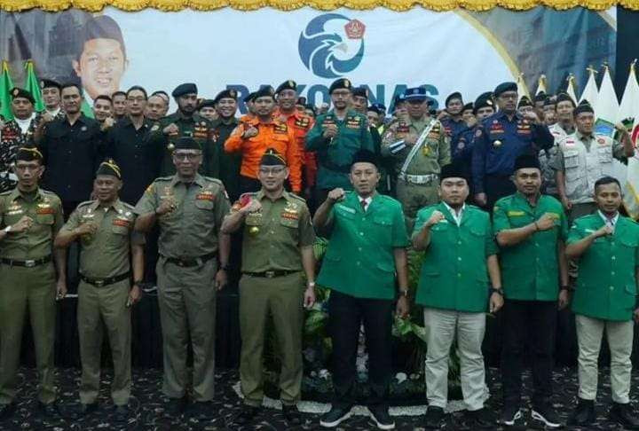 Rapat Koordinasi Nasional (Rakornas) Banser 2024 di Hotel Oasis Amir Senen, Jakarta Pusat, Selasa-Rabu (15-16 Oktober). (Foto:ansor for ngopibareng.id)