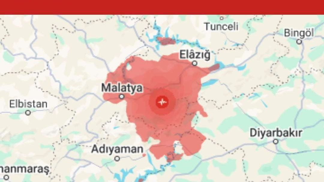 Gempa bumi Turki di wilayah Malatya. (Foto: Google)