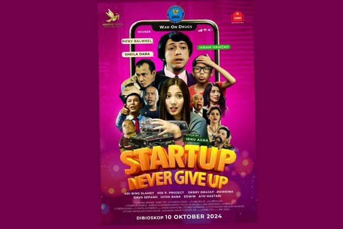 Poster film Start Up Never Give Up. (Foto: Amazing Grace Production/Yayasan Rumah Film)