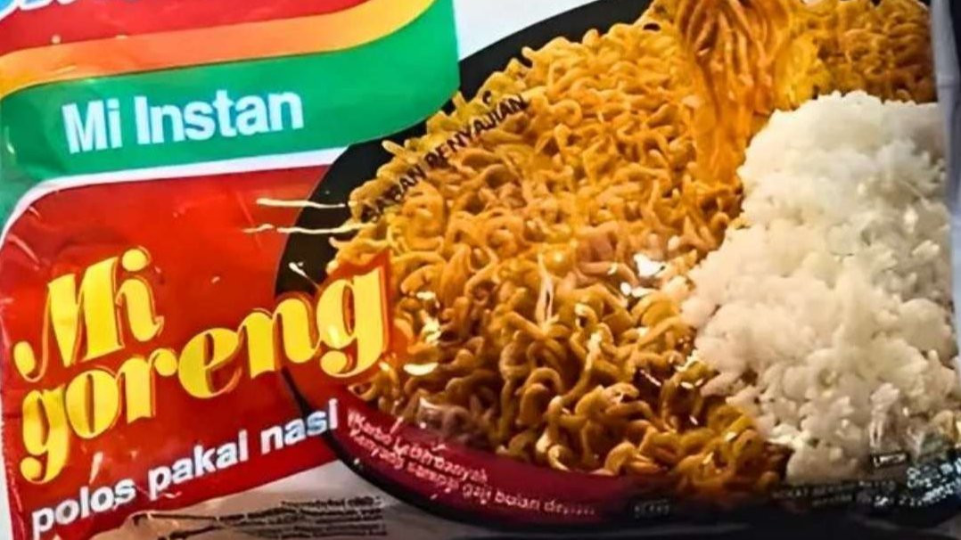 Indomie goreng instan paket nasi, kreativitas netizen. (Foto: Instagram)